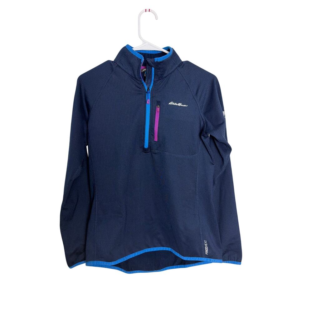 Eddie Bauer Women’s PS Quarter-Zip Stretch Jacket – Black with Trim